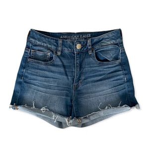 American Eagle Hi-Rise Super Stretch Denim Shorts -size 4